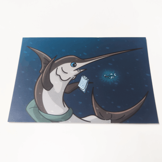 軟Q魚明信片 - 劍旗魚：圖片 2