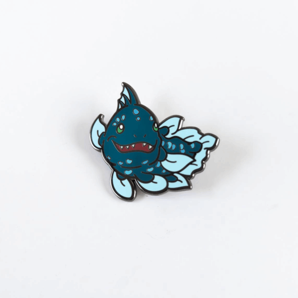軟Q魚金屬徽章 - 矛尾魚